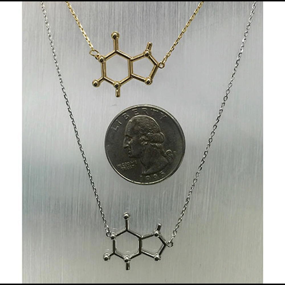 Molecule for Caffeine Necklace,NWT